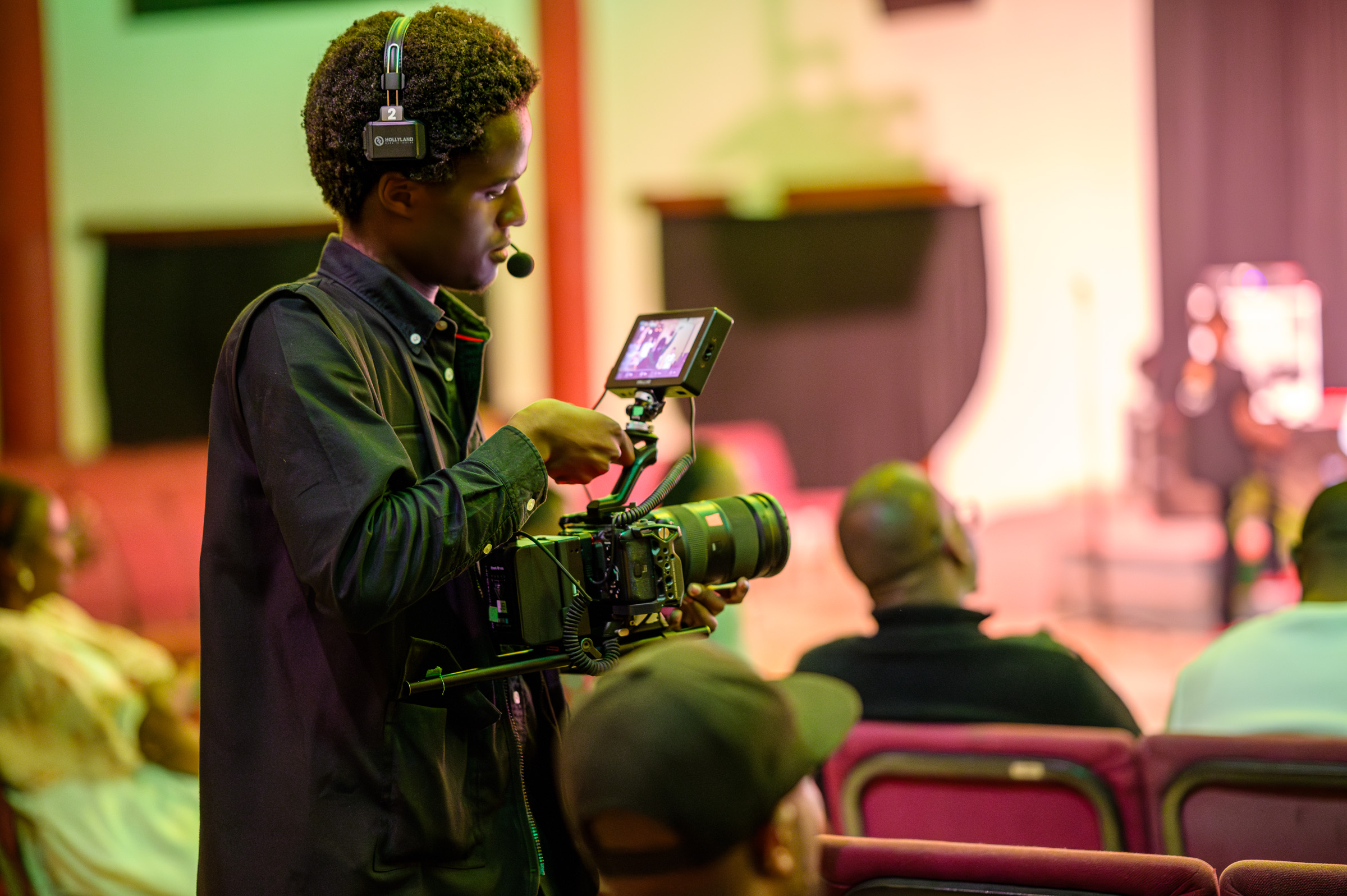 Filming session
